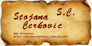 Stojana Čerković vizit kartica